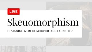 Skeuomorphic App Launcher Icon  Live Project Follow Along [upl. by Soma233]