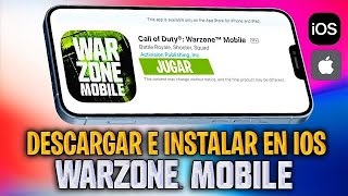 Como descargar e instalar warzone mobile en dispositivos iosiphoneipad📢 [upl. by Aina890]