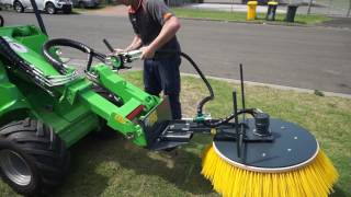 Avant Rotary Carousel Broom Attachment for Avant Compact Loader [upl. by Lou]