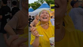 Biggest Fried Chicken Festival In Korea 🇰🇷korea daegu travel food friedchicken [upl. by Blim995]