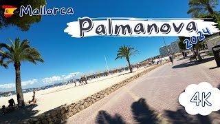 Palmanova Mallorca 2024 Walking in Palmanova the Beach area  Palmanova street walk [upl. by Lark]