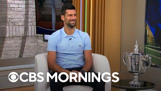 Novak Djokovic on winning US Open after one of the quothardestquot sets he’s ever played [upl. by Yenffit217]