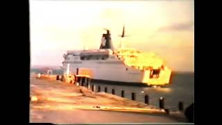 Irish Ferries Saint Patrick 2 at Holyhead in 1987 [upl. by Rebeca833]