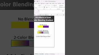 How to Blend Two Colors in Excel [upl. by Eiser]