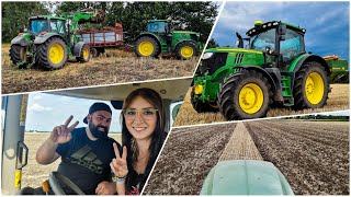 Zwischenfrucht mit dem Düngerstreuer  Mist laden amp streuen  Bodenbearbeitung  Farmvlog 059 [upl. by Desirae946]