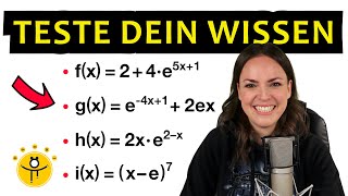 ABLEITUNG bilden eFunktion – Exponentialfunktion ableiten [upl. by Paola]