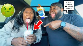 MAYONNAISE MILKSHAKE PRANK ON WIFE EXTREME [upl. by Ecitnirp412]