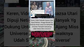 Kerenvidio catwalk zsazsa utari dipuji netizen catwalk [upl. by Tawney343]