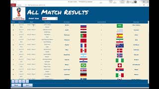 FIFA World Cup Access database demo [upl. by Artnoed]