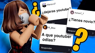 RESPONDO TODAS SUS PREGUNTAS 😱  ROBLOX [upl. by Arlo]