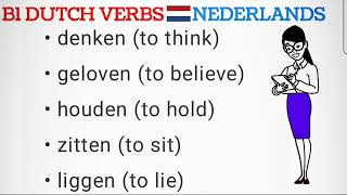 learn dutch verbs lesson 1  nederlands leren [upl. by Merton]