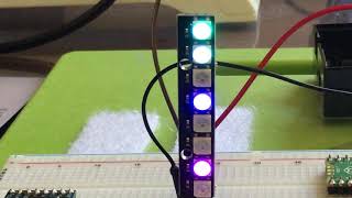 NeoPixel Demo for Telemetrix for the Raspberry Pi Pico [upl. by Aholah]