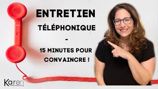 Entretien téléphonique  15 minutes pour convaincre  exemples de questions [upl. by Sterne345]