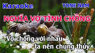 Karaoke Nghĩa Vợ Tình Chồng  Nhạc Chế Cảm Ơn Tone Nam Nữ Hiệp Bến Tre [upl. by Natan]