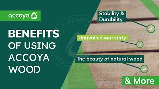 What are the benefits of using Accoya wood  Accoya Wood [upl. by Nylissej112]