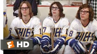 The Hansons Play Dirty  Slap Shot 610 Movie CLIP 1977 HD [upl. by Aremahs]