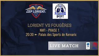 NM1  CEP LORIENT BREIZH BASKET vs PAYS DE FOUGERES BASKET [upl. by Huxley]