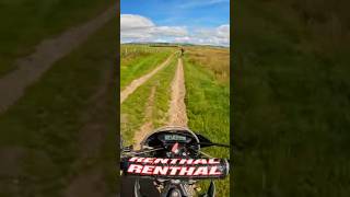 Racing dirt bikes across the mountain trails racing dirtbike shorts [upl. by Petula160]