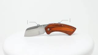 Buckshot Knives  PBK233 Series  Sheeps Foot Pocket Knife [upl. by Walczak]