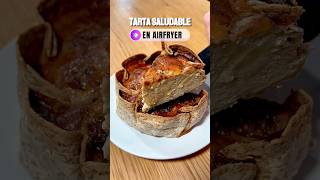 TARTA SALUDABLE EN FREIDORA DE AIRE receta airfryer recetas [upl. by Zeb]