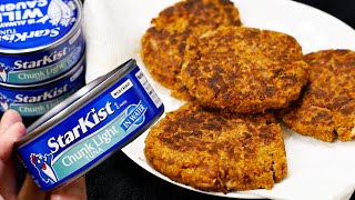 Canned Tuna Patties Recipe [upl. by Eilssel951]