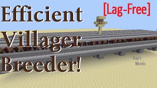 Efficient Villager Breeder 11218 Vanilla Survival  Rays Works [upl. by Analla]