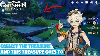 And This Treasure Goes To Genshin Impact Collect the treasure Quest Guide [upl. by Gaylene]