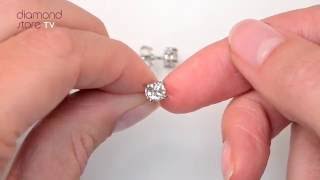 White Gold 1ct Classic Diamond Stud Earrings  FG23 [upl. by Enyt239]