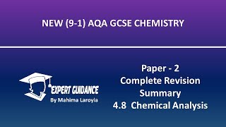 Chemical Analysis AQA GCSEChemistry Paper2 complete Revision Summary [upl. by Halsted517]