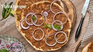 recette de pizza turque authentique lahmacun ou pizza à la viande hachée [upl. by Cristina481]