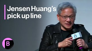 Nvidia CEO Jensen Huang Reveals the Pick Up Line He Used on His Wife [upl. by Ettennahs]