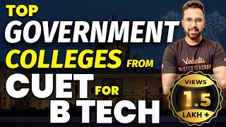 Top Govt Colleges From CUET 2023 for BTech  Fees Salary Package Placements  Anupam Sir [upl. by Erdne]