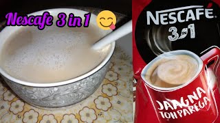 Coffee Nescafe 3in1nescafe with milkrecipe without machine [upl. by Eiro325]