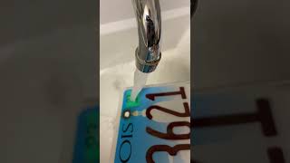 Hot water license plate sticker removal [upl. by Maura]