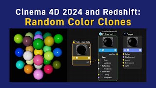 Cinema 4D 2024 and Redshift Random Color Clones [upl. by Attener]