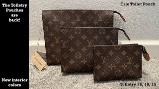 Louis Vuitton Trio Toilet Pouch toiletry pouches are back [upl. by Eixor]