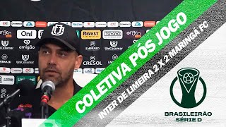 Coletiva pós jogo Ivan Campanari  Inter de Limeira 2 x 2 Maringá FC  8ª Rodada Série D [upl. by Ilera]