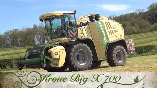 Krone Big X700 Kincaid Contracting Trailflat Farm gtritchie5 [upl. by Madelle]