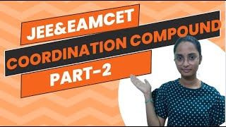 Chemistry Coordinate compounds lecture part2 🔥 🔥 Telugu [upl. by Atnoved]