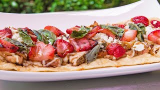 Chicken Strawberry Basil Flatbread  Episode 103 [upl. by Arramas]