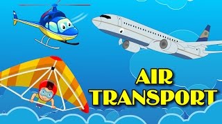 Air Transport for Kids  Animated Transport Videos for Children  Roving Genius [upl. by Radley]