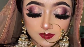 Bridal Makeup tutorial step by step  Nadia’s makeover [upl. by Hotchkiss]