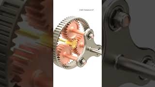 Planetary gearbox mechanism  automobile cad engineering explore shortsfeed views viralvideo [upl. by Bruner]