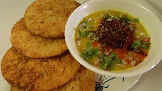 Dal Pakwan Recipe  Sindhi Dal Pakwan  Breakfast Recipe  Street Food  Recipe in Hindi [upl. by Glassco463]