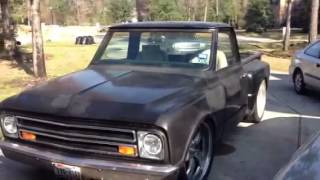 1969 c10 new exhaust start up [upl. by Joacimah]