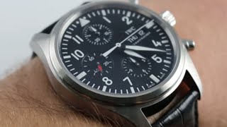 IWC Pilots Watch Chronograph Luxury Watch Review [upl. by Akinwahs]