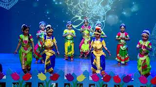 Bharatanatyam song by UkG children [upl. by Leanatan992]