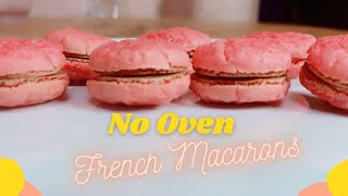 French Macarons No Oven Easy Recipe  How to Make Macarons [upl. by Jegger]