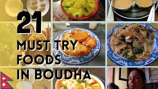 The BEST Boudha Food Tour YOU NEED in Kathmandu NEPAL🇳🇵  21 Must Try Foods in BOUDHA [upl. by Tedder823]