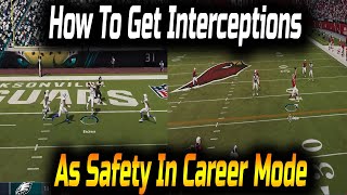 Madden NFL 21  How To Get Interceptions As Safety In Career Mode [upl. by Noyar97]